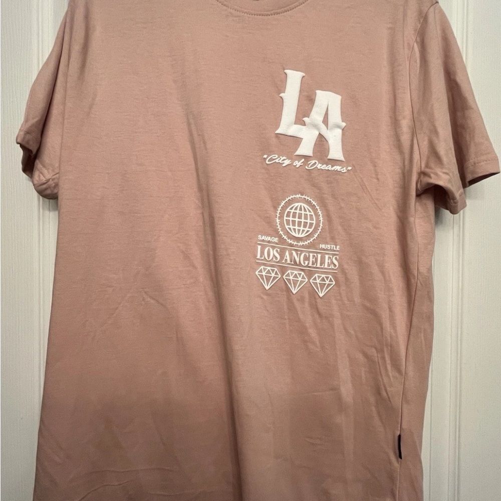 Dikotomy Los Angeles Graphic Pink T-Shirt